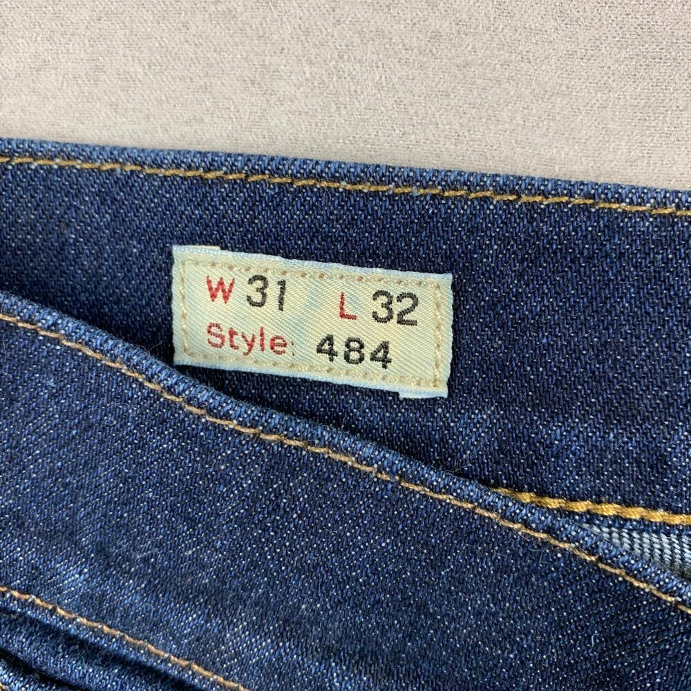 J Crew Mens Pants 31 Blue Jeans 484 Stretch Slim Tapered Japanese Denim 31x30 - Picture 5 of 14